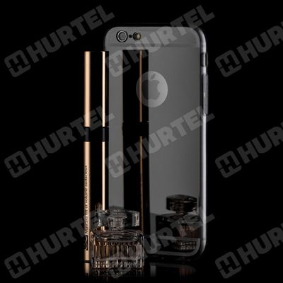 Puzdro gumené Apple iPhone 6/6S zrkadlo čierne HT
