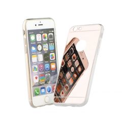 Puzdro gumené Apple iPhone 7/8 Plus zrkadlo ružové PT