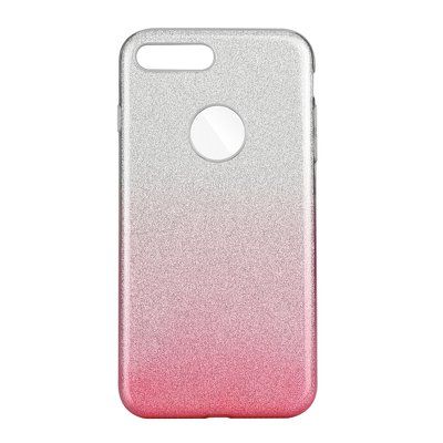 Puzdro gumené Apple iPhone 7/8/SE 2020 Plus transparentno-ružové