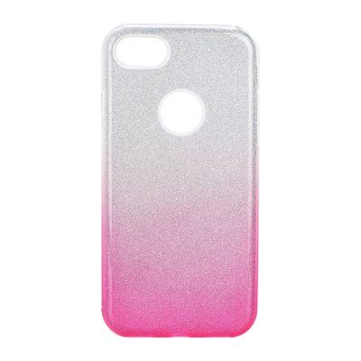 Puzdro gumené Apple iPhone 7/8/SE 2020 transparentno-ružové s tr