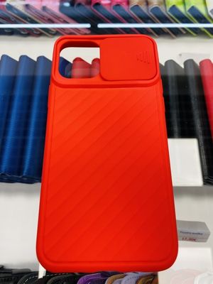 Puzdro gumené Apple iPhone 7/8/SE 2020 Window červené