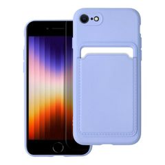 Puzdro gumené Apple iPhone 7/8/SE 2020/SE 2022 Card fialové