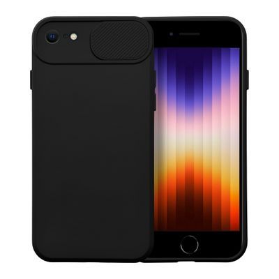 Puzdro gumené Apple iPhone 7/8/SE 2020/SE 2022 Slide čierne