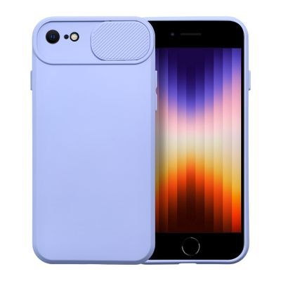 Puzdro gumené Apple iPhone 7/8/SE 2020/SE 2022 Slide fialové
