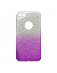 Puzdro gumené Apple iPhone 7/8/SE 2020 trblietky fialové