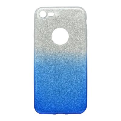 Puzdro gumené Apple iPhone 7/8/SE 2020 trblietky modré