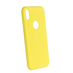 Puzdro gumené Apple iPhone X/XS Forcell Soft žlté PT