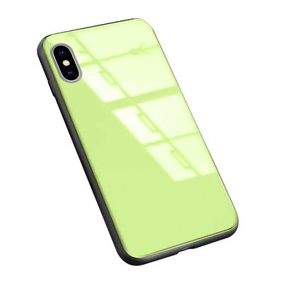 Puzdro gumené Apple iPhone X/XS Glass zelené