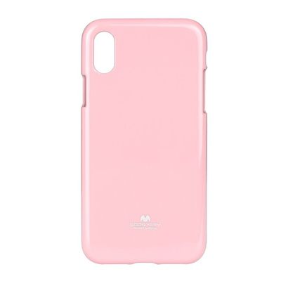 Puzdro gumené Apple iPhone X/XS Jelly Case Mercury ružové PT