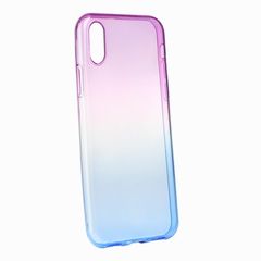 Puzdro gumené Apple iPhone X/XS Ombre modro-fialové PT