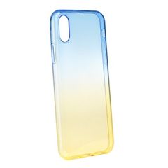 Puzdro gumené Apple iPhone X/XS Ombre modro-zlaté PT