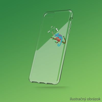 Puzdro gumené Apple iPhone X/XS priehľadné vzor chameleón
