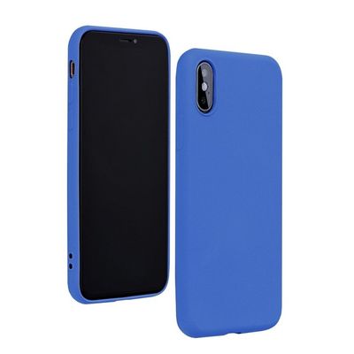 Puzdro gumené Apple iPhone X/XS Silicone Lite modré