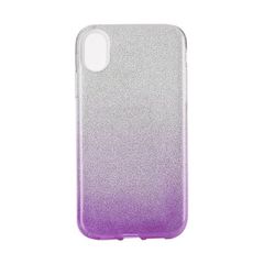 Puzdro gumené Apple iPhone XR Shining transparentno-fialové PT