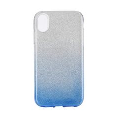 Puzdro gumené Apple iPhone XR Shining transparentno-modré PT