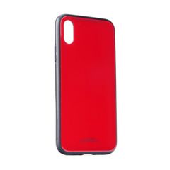 Puzdro gumené Apple iPhone X/XS Glass červené PT