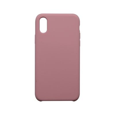 Puzdro gumené Apple iPhone X/XS Silicon bledo-ružové
