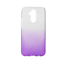 Puzdro gumené Huawei Mate 20 Lite Shining transparentno-fialové