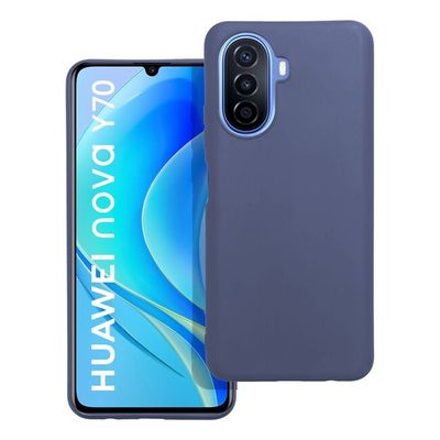 Puzdro gumené Huawei Nova Y70 Matt tmavo-modré