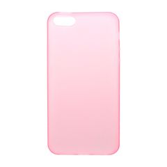 Puzdro gumené Apple iPhone 5/5C/5S/SE ružové priehľadné