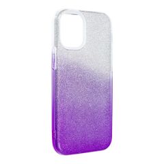 Puzdro gumené Apple iPhone 12/12 Pro forcell Shining tran/fialov
