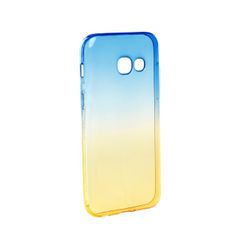 Puzdro gumené Samsung A320 Galaxy A3 2017 Ombre modro-zlaté PT