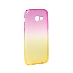 Puzdro gumené Samsung A320 Galaxy A3 2017 Ombre ružovo-zlaté PT
