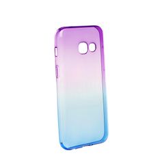 Puzdro gumené Samsung A520 Galaxy A5 2017 Ombre fialovo-modré PT