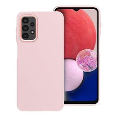 Puzdro gumené Samsung A135 Galaxy A13 Frame bledo-ružové