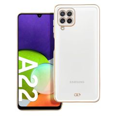 Puzdro gumené Samsung A225 Galaxy A22 Lux transparentno-biele