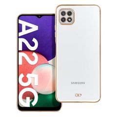 Puzdro gumené Samsung A226 Galaxy A22 5G Lux transparentno-biele