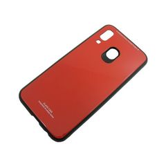 Puzdro gumené Samsung A405 Galaxy A40 Glass červené