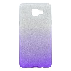 Puzdro gumené Samsung A510 Galaxy A5 2016 fialové s trblietkami