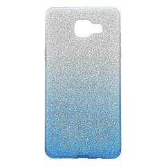 Puzdro gumené Samsung A510 Galaxy A5 2016 modré s trblietkami