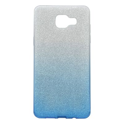 Puzdro gumené Samsung A510 Galaxy A5 2016 modré s trblietkami