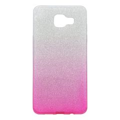 Puzdro gumené Samsung A510 Galaxy A5 2016 ružové s trblietkami