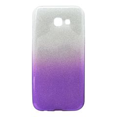 Puzdro gumené Samsung A520 Galaxy A5 2017 trblietky fialové