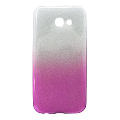 Puzdro gumené Samsung A520 Galaxy A5 2017 trblietky ružové