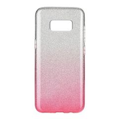 Puzdro gumené Samsung G950 Galaxy S8 Shining transparentno-ružov