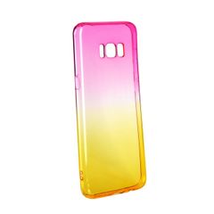 Puzdro gumené Samsung G955 Galaxy S8 Plus Ombre ružovo-zlaté PT