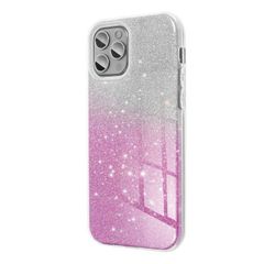 Puzdro gumené Samsung G990 Galaxy S21 FE Shining ombré ružové