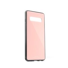 Puzdro gumené Samsung G973 Galaxy S10 Glass růžové