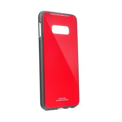 Puzdro gumené Samsung G970 Galaxy S10e Glass červené
