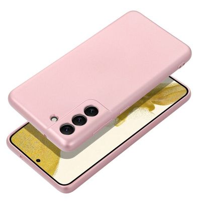 Puzdro gumené Samsung S911 Galaxy S23 Metallic ružové