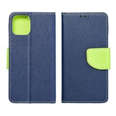 Puzdro knižka Motorola E7 Fancy modro-zelené