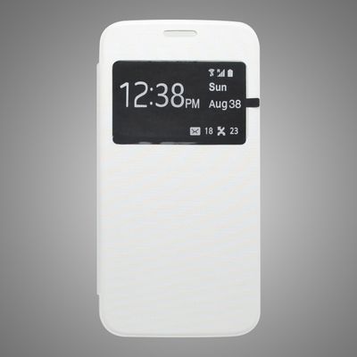 Puzdro knižka Samsung G920 Galaxy S6 biele s okienkom