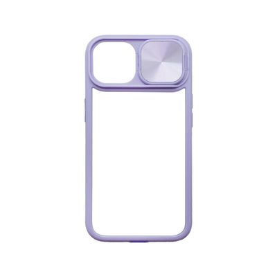 Puzdro plastové Apple iPhone 14 Pro Slide fialové