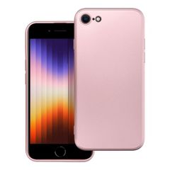 Puzdro gumené Apple iPhone 7/8/SE 2020/SE 2022 Metallic ružové