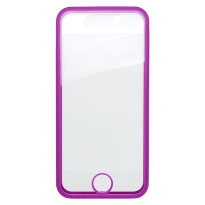 Puzdro plastové  Apple iPhone 5/5C/5S/SE transparentné,fialový r