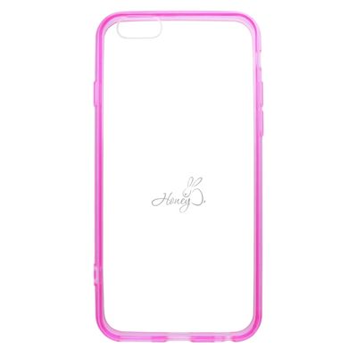 Puzdro gumené Apple iPhone 6/6S ružové rám